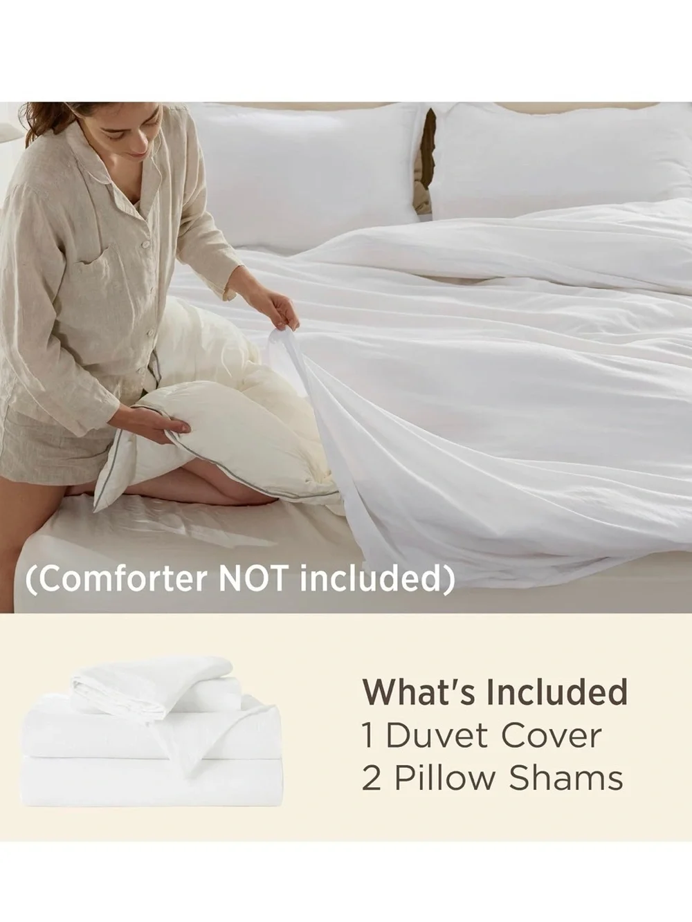 White King Duvet Cover Set – Soft Breathable Bedding
